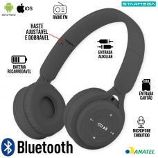Headphone Bluetooth ST-95 Starmega - Preto